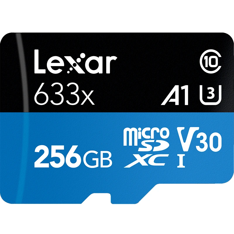 Карта памяти Lexar 256GB 512GB Micro SD SDXC, высокоскоростная TF карта, класс 10 633X95 M/s U3 V30