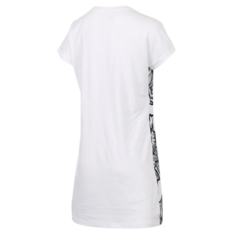 Новое поступление, оригинальные женские длинные футболки W Illustr с надписью «Адидас Нео», спортивная одежда с коротким рукавом