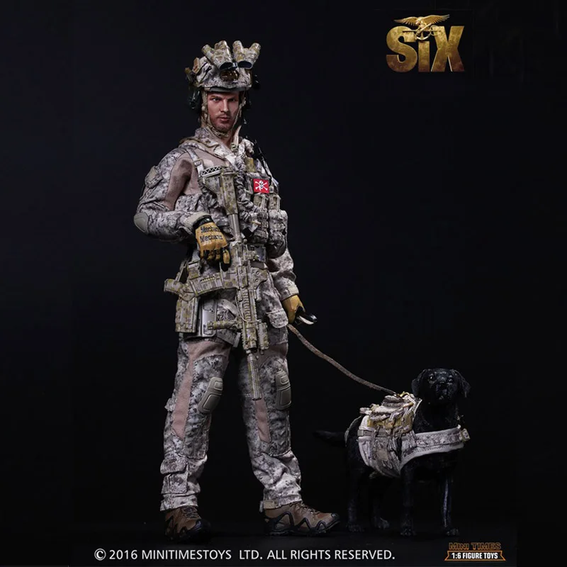 

U.S.Navy Seals Six Team Commandos 1/6 Soldiers Model Set with Dog Action & Toy Figures Gift Collection