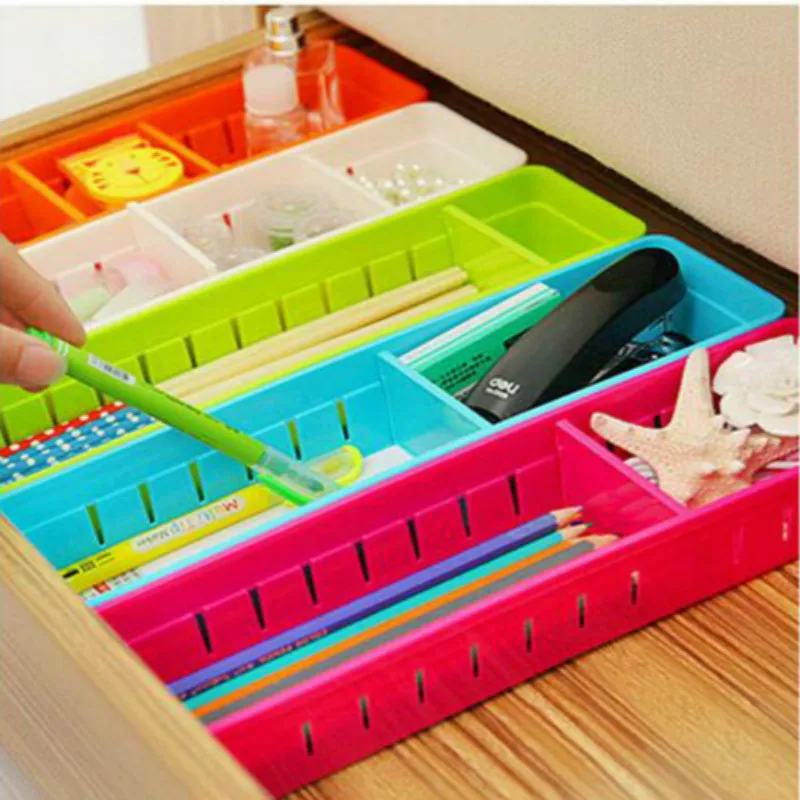 

DIY Adjustable Drawer Box Clapboard Drawer Divider Storage Organizer