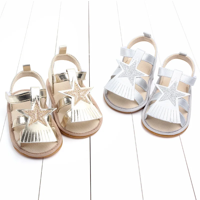 Baby Sandals Toddler Shoes Summer New Baby Girl Shoes Soft Bottom PU Tassel Cute Newborn Infant Baby Girls Princess Shoes 0-1 (1)