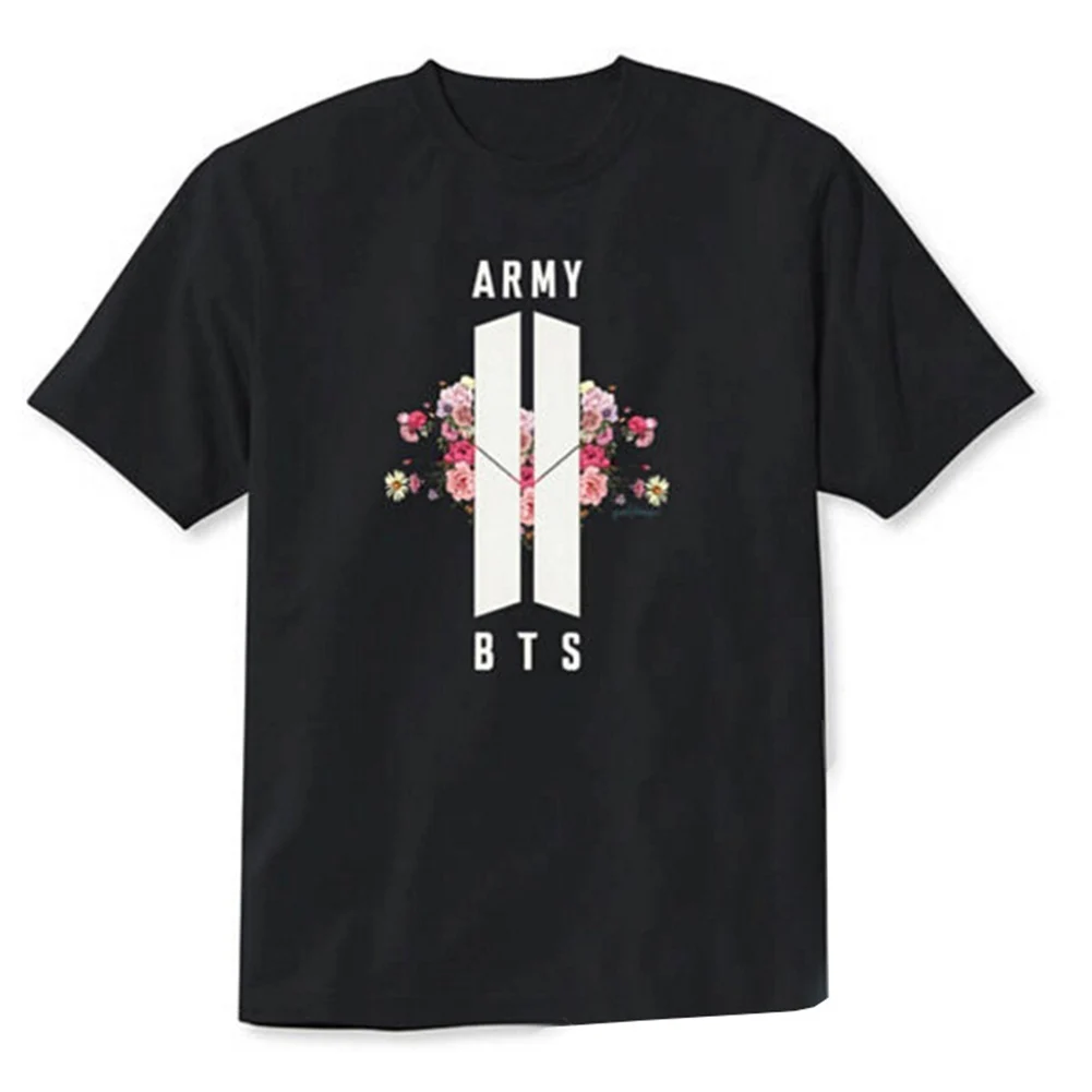  BTS  Kpop Tee Shirt  Women Short Sleeve Popular Bangtan Hip 