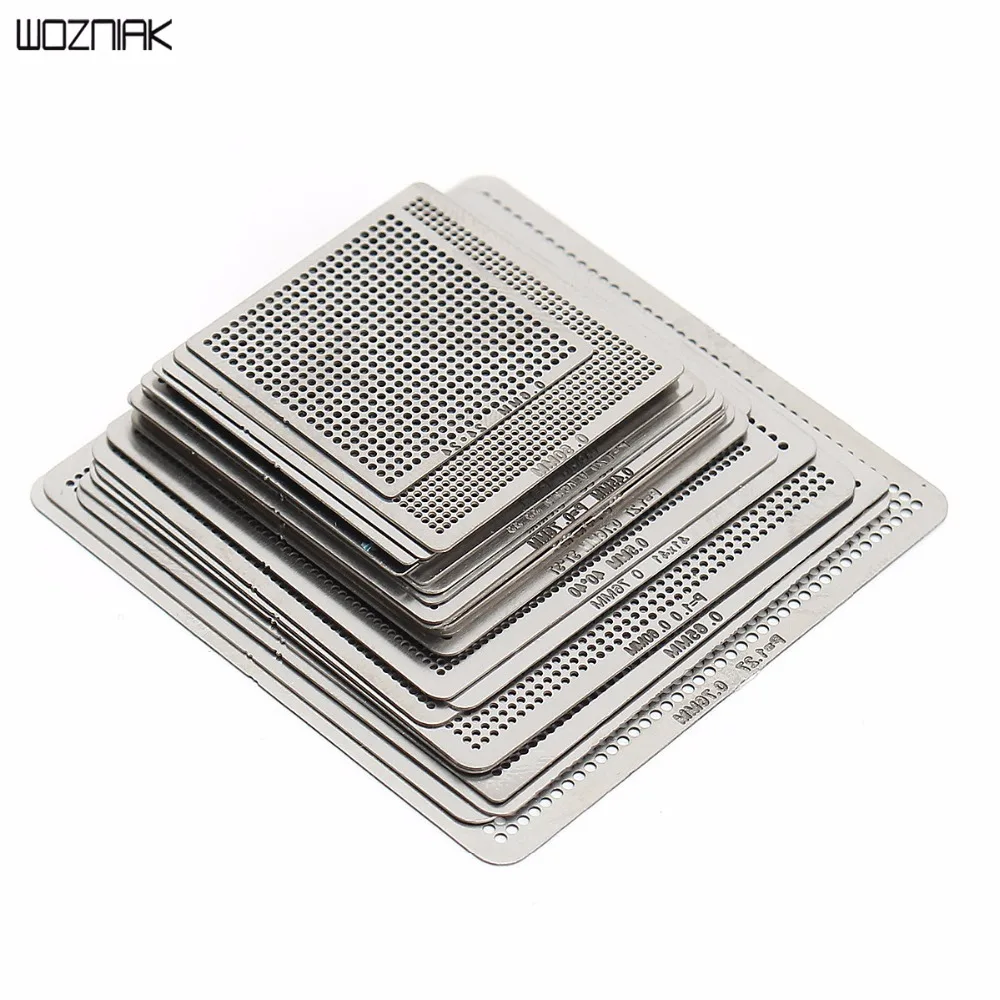 

27pcs/lot Reballing Stencil net Universal Steel net can be directly heated for phone notebook desktop planting tin net