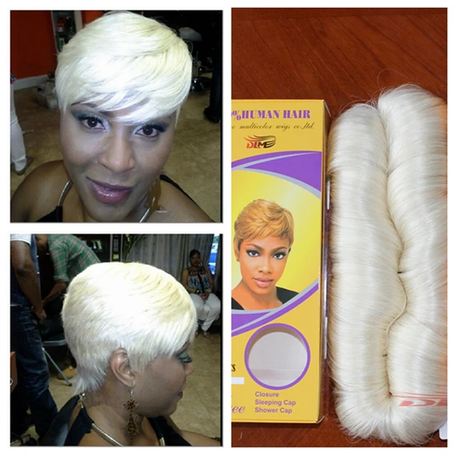 DLM hair product 613 27 pieces short hair weave 2ps/lot real remy