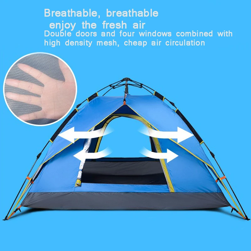 

Ultralight Outdoor Tent Fully Automatic Single Double Rain Camping Camping Tent Beach Fishing Can Accommodate 3~4 People