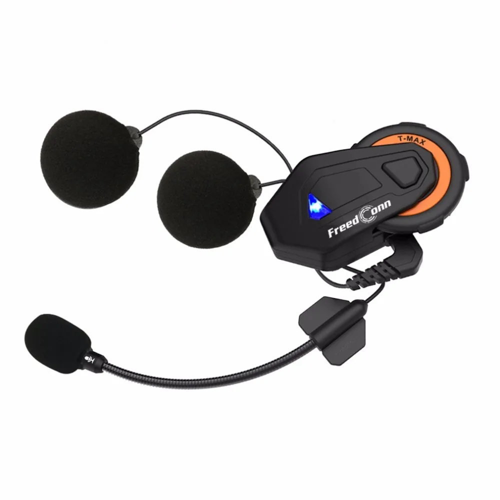 

FreedConn 1 or 2pcs Motorcycle Helmet Intercom Headset 1500M 6 Riders Group Talking Bluetooth Interphone with FM Radio