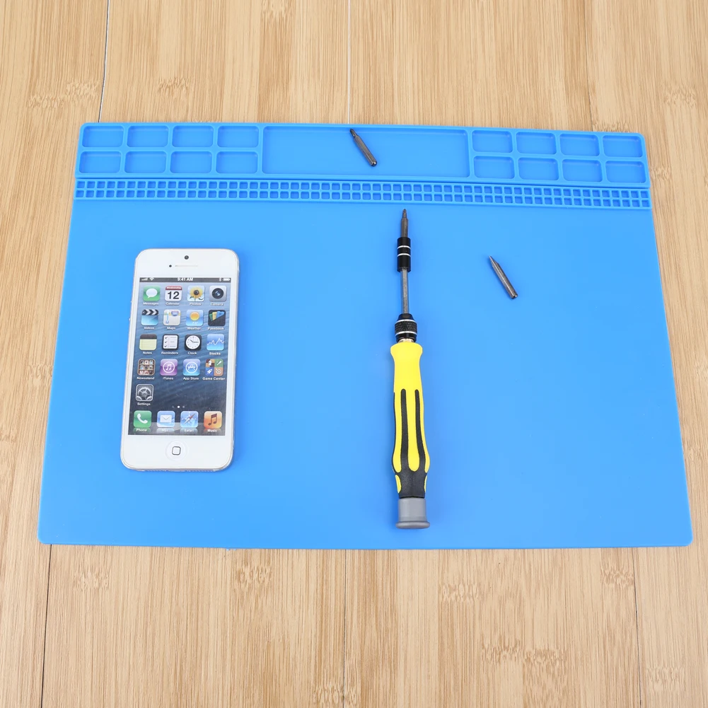

Silicone Heat Insulation Maintenance Electronic Repair Desk Mat Pad Platform Electronic Repair Tool Mat For Smart Phone Table