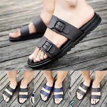 Г., Мужская Летняя обувь Тапочки для отдыха шлепанцы удобная обувь мягкие сандалии terlik Мужская обувь 40JA29