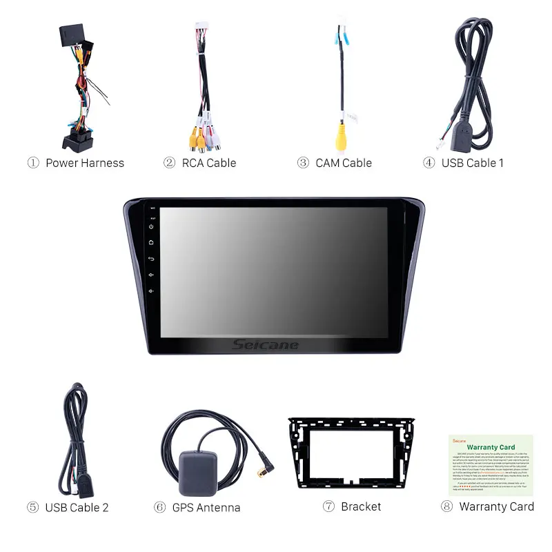 Sale Seicane Car GPS for 2014 Peugeot 408 Android 8.1 10.1 inch Head Unit Stereo Player support DAB+ OBD2 DVR Steering Wheel Control 3