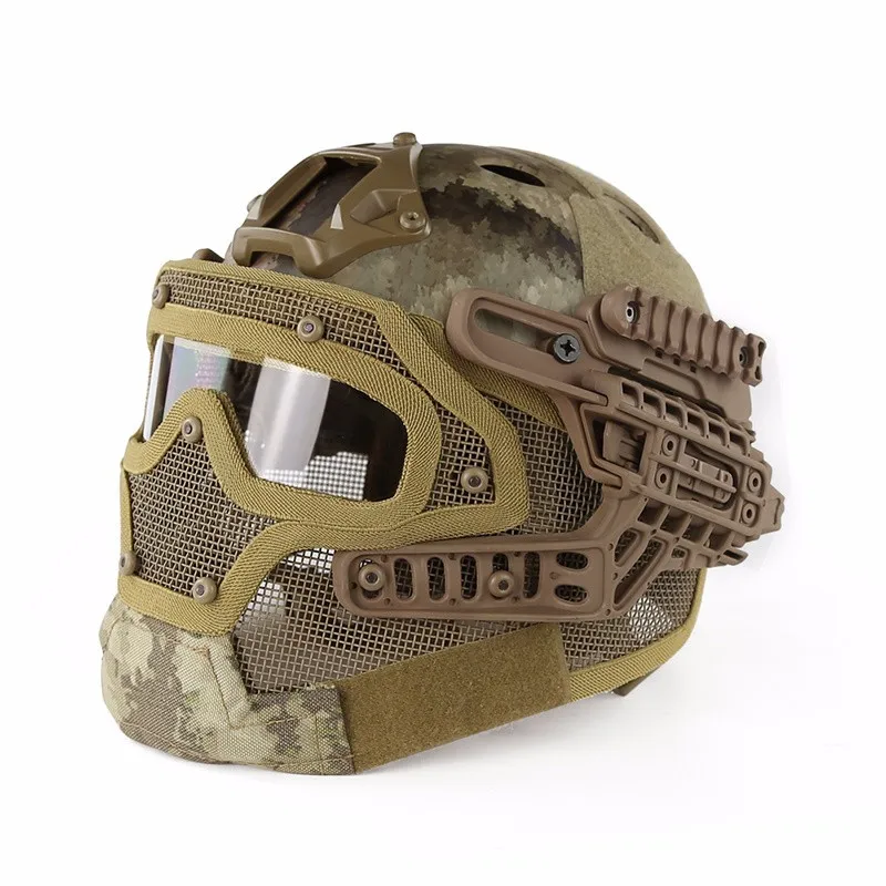 SINAIRSOFT, тактический шлем, новая система G4, ABS, полная маска для лица, с Goggle, для военного страйкбола, пейнтбола, армии, Быстрый Шлем