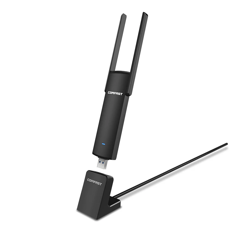 1900 Мбит/с gigabit USB ac WiFi адаптер 2,4 ГГц 5 ГГц двухдиапазонный 802.11ac PC беспроводной компьютерный сетевой картоприемник с USB3.0 базой