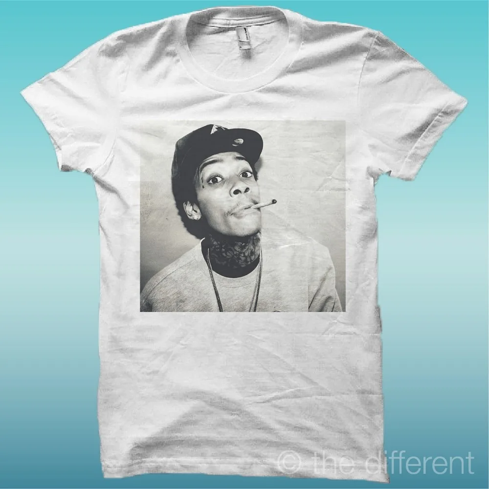 Cartoon Print T Shirt Free Shipping Gildan Short Wiz Khalifa Men Printing Machine O Neck T