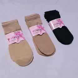 La MaxPa 10 пар 2019 носки Модные женские носки Кристалл тонкие прозрачные тонкие шелковые носки женские летние Sokken Vrouwen k726