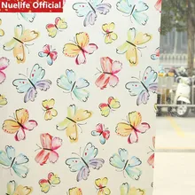 Растение цветок нерегулярный узор Электростатическая пленка «замороженное стекло» гостиная спальня ванная комната для детей раздвижная офисная дверь пленка