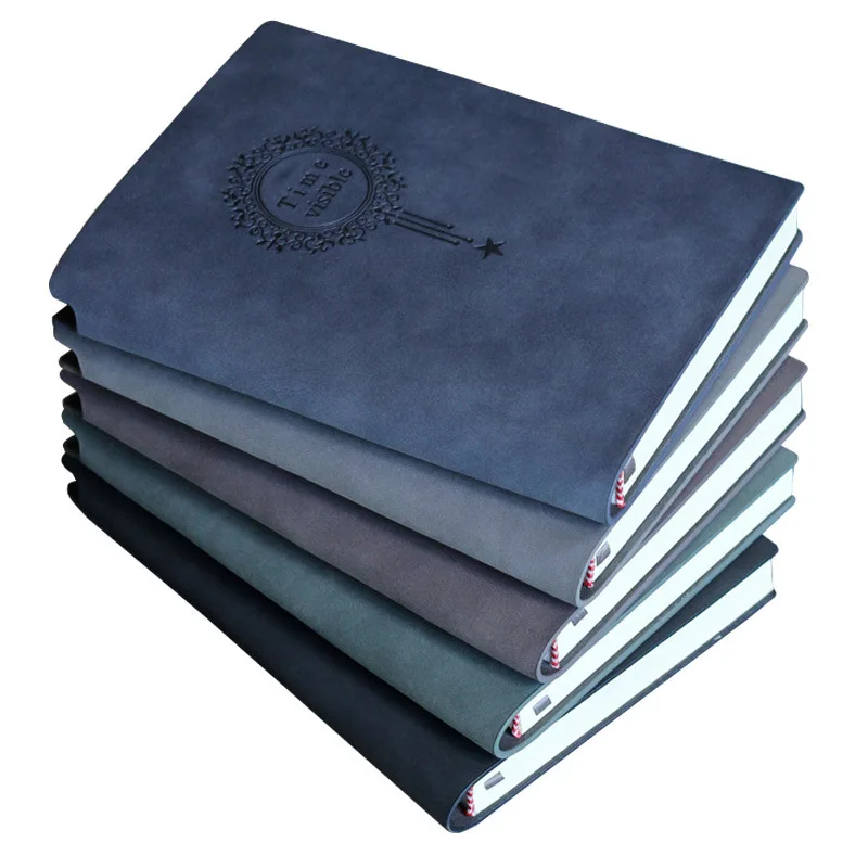 

Thickened Retro Lamb Skin Leather Notepad Stationery Business Creative Soft Surface Copy Paperback Notebook