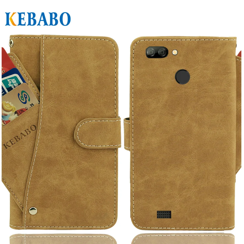 

Vintage Leather Wallet NOA Fresh 4G Case 5.5" Flip Luxury 3 Front Card Slots Cover Magnet Stand Phone Protective Bags
