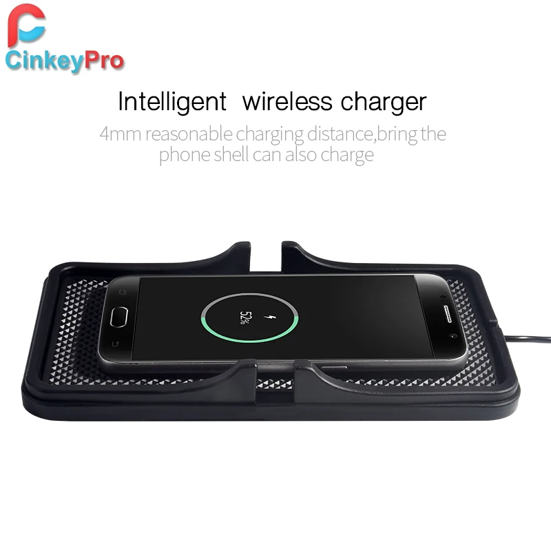CinkeyPro المزدوج USB شاحن سيارة الطاقة شحن الوسادة ل فون باد سامسونج سيارة-شاحن 5 V/2A الهاتف المحمول محول الشحن