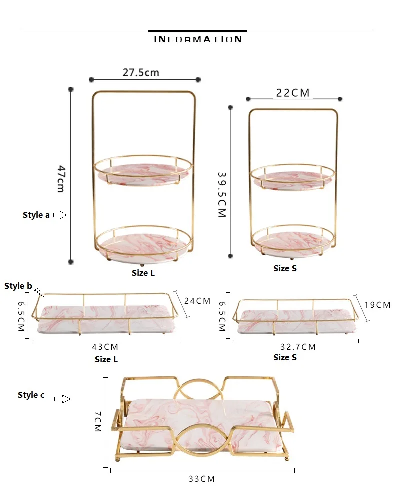 Мраморная Косметическая двойная стойка для хранения торта декоративный поднос для хранения лоток для хранения в скандинавском ванной комнате стеллаж для хранения мусора