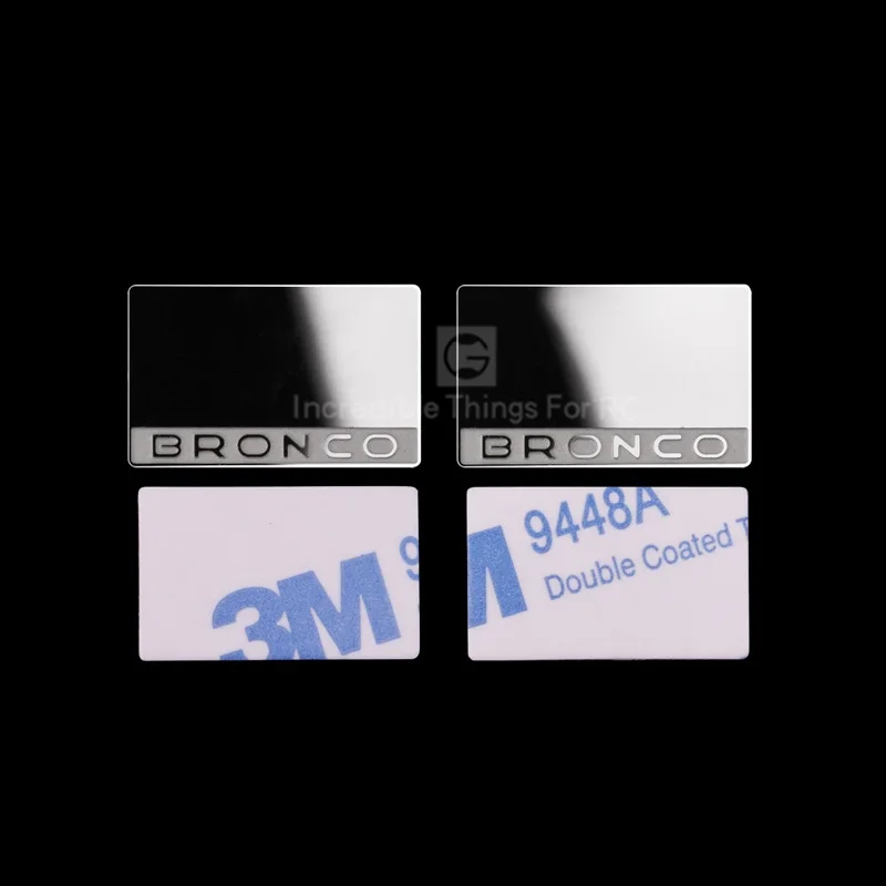 High Gloss Stainless Steel Rearview Mirror For 1/10 Rc Crawler Car Traxxas Traxxas Ford Bronco