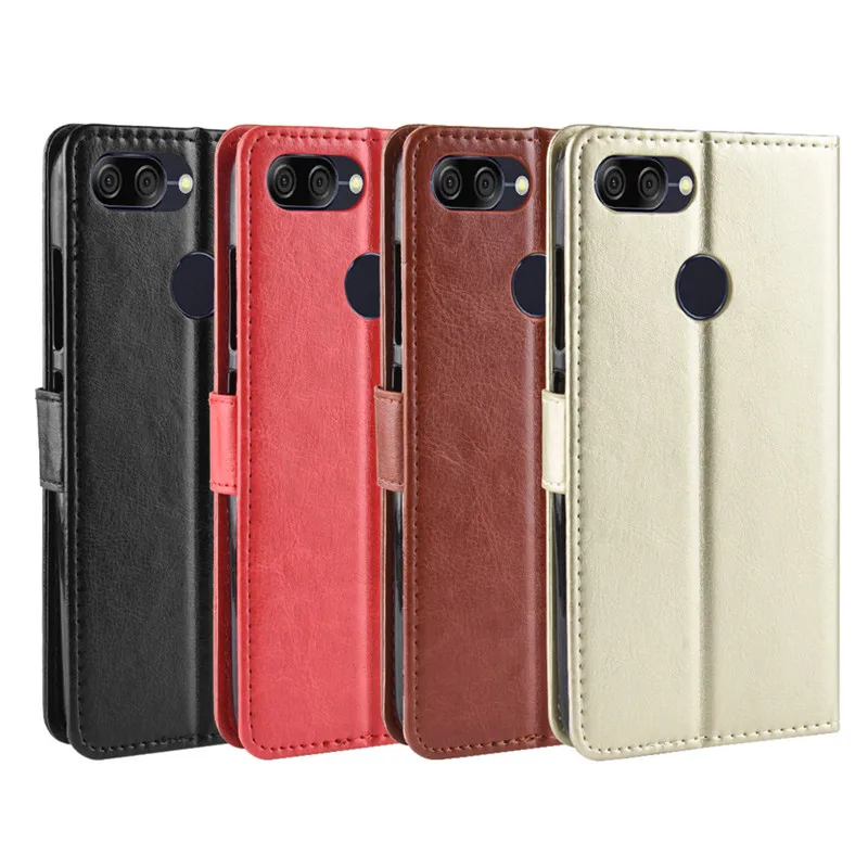 Luxury Flip Wallet Phone Case with Stand Function and Card Holder for Asus ZenFone Max Plus M1