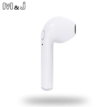 

M&J i7s TWS One Piece Earbuds Ture Mini Wireless Bluetooth Earphone Earpieces Stereo Music Headset For Apple iPhone Andriod