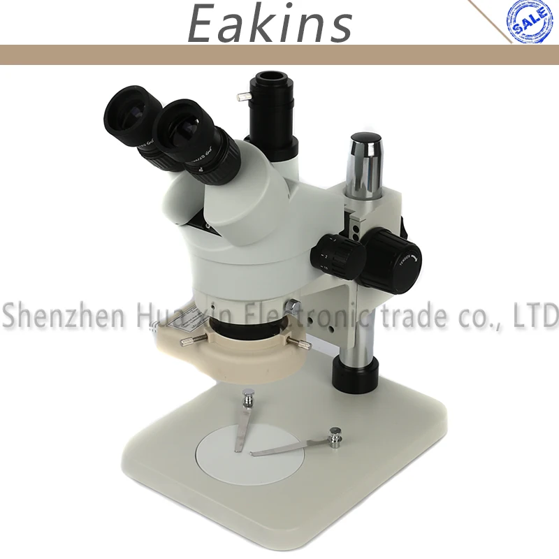 Тринокулярный Стерео Микроскоп увеличение непрерывный зум 3.5X~ 90X+ 0.5X/2X Вспомогательный объектив+ 56 светодиодный светильник-кольцо