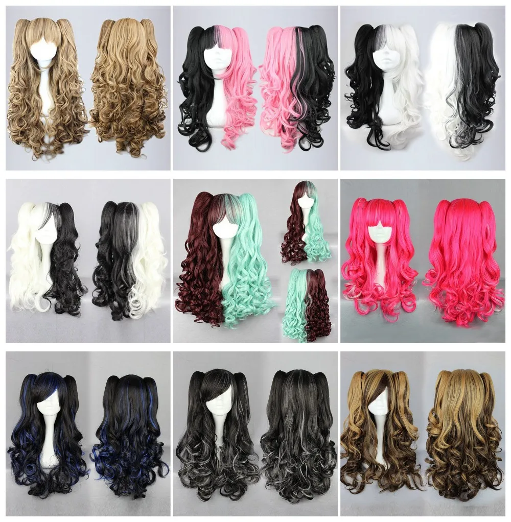 

MCOSER Love Live Women 70Cm Long Color Mixed Curly Wavy Heat Resistant Fashion Synthetic Gothic Lolita Party CosplayWig