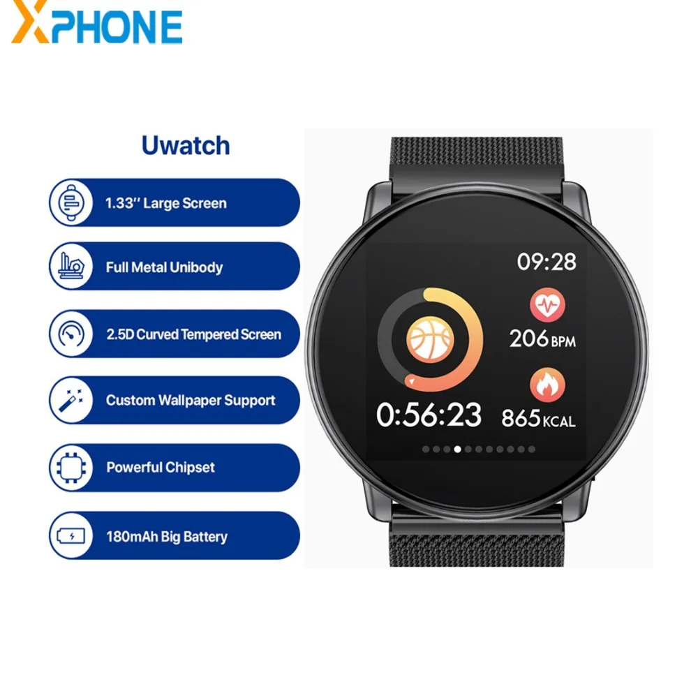 

UMIDIGI Uwatch Sport Smart Watch for iOS Android OS Global Version Passometer Fitness Tracker Message Reminder Smartwatch