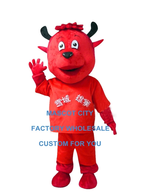 de Mascota de vaca Diablo rojo personalizado para hombre venta al por mayor, disfraces baratos de anime, disfraz de carnaval, traje de lujo 3425|costume mascot adult|costumes for adultscostumes for -