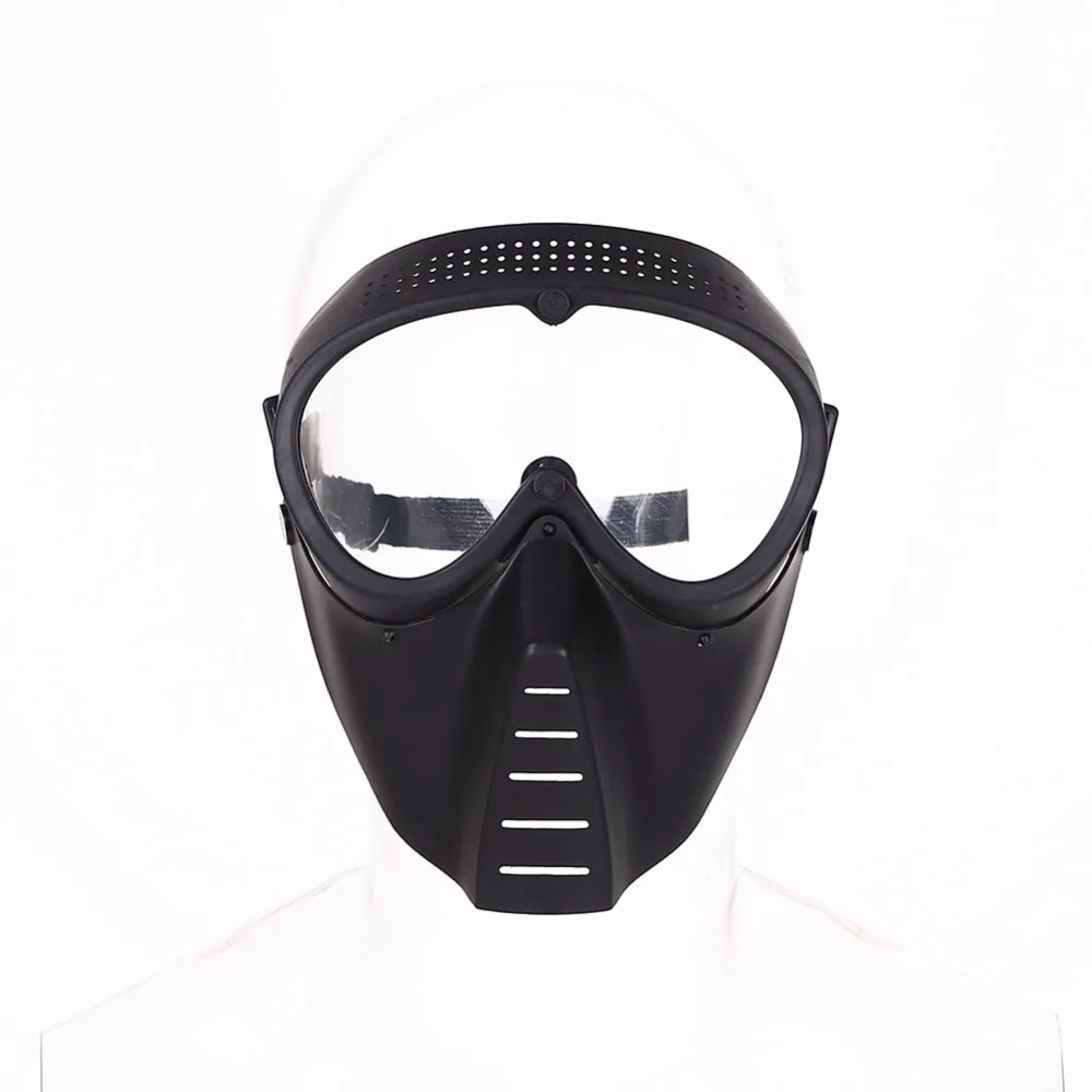 

War Game Protective Mask Cs Game Competition Paintball Safety Mask Transparent Eyepiece Workplace Safety Supplies