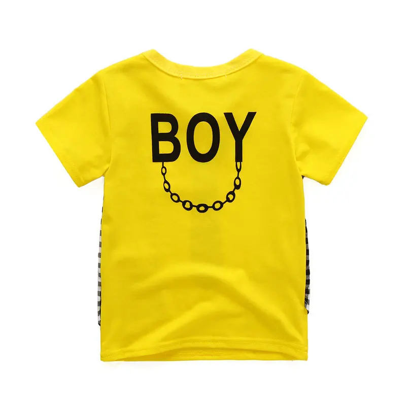 JIOROMY/летний комплект одежды для маленьких мальчиков, детский спортивный костюм, комплект из 2 предметов, клетчатый деловой костюм, детский летний комплект для мальчиков, k1
