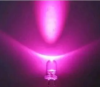 

10pcs /lot 5MM Pink Round Transparent super Bright Light bulbs emitting diode LED fenhong