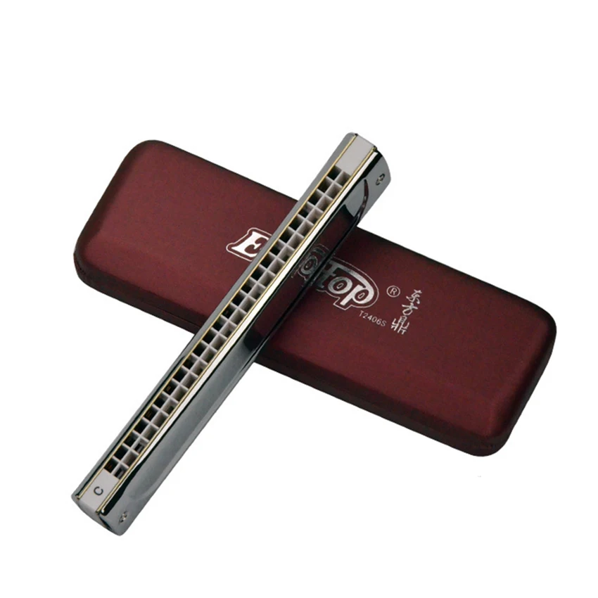 Tremolo Harmonica EASTTOP Professional 24 Hole Mouth Organ Wind Musical