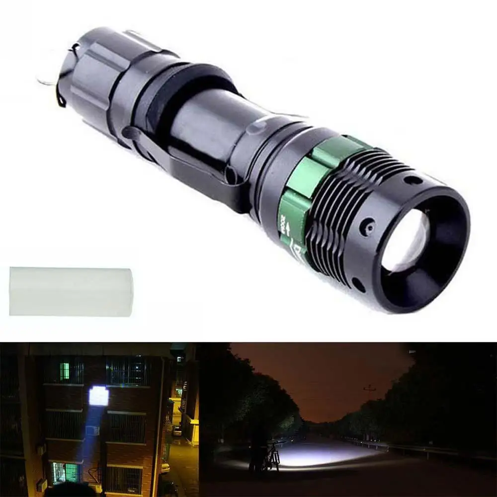 Senter Lampu Flashlight LED Cree XM-L 2000 Lumens Ultrafire E17 - Black