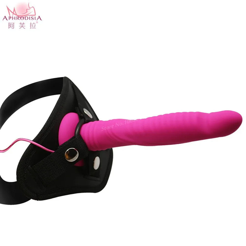 APHRODISIA Black Silicone font b dildo b font harness strapons Adult Toys 8 15 Inch Fake