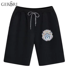 Gersri Drawstring шорты для женщин для мужчин летние модные хлопковые шорты до колен свободные эластичные мужские укороченные Шорты Большой размеры