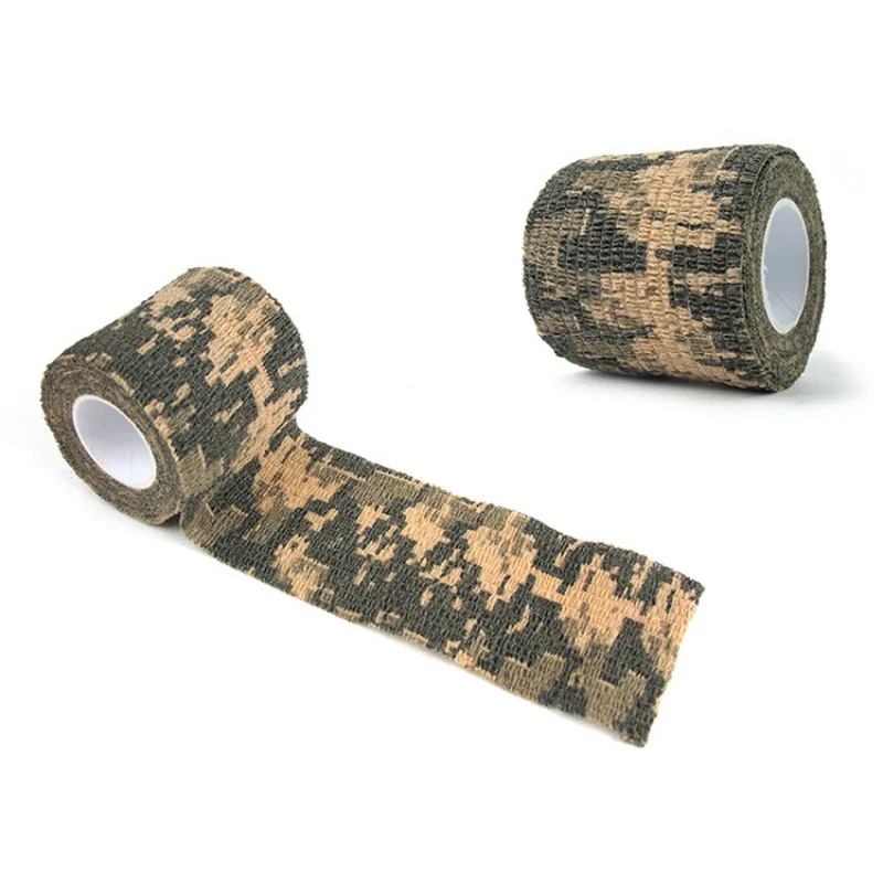 Многофункциональный самоклеящийся кемпинговый Камуфляжный инструмент для охоты, уличный водонепроницаемый скотч прочная Камуфляжная Лента для кемпинга армейская безопасность первая Ai