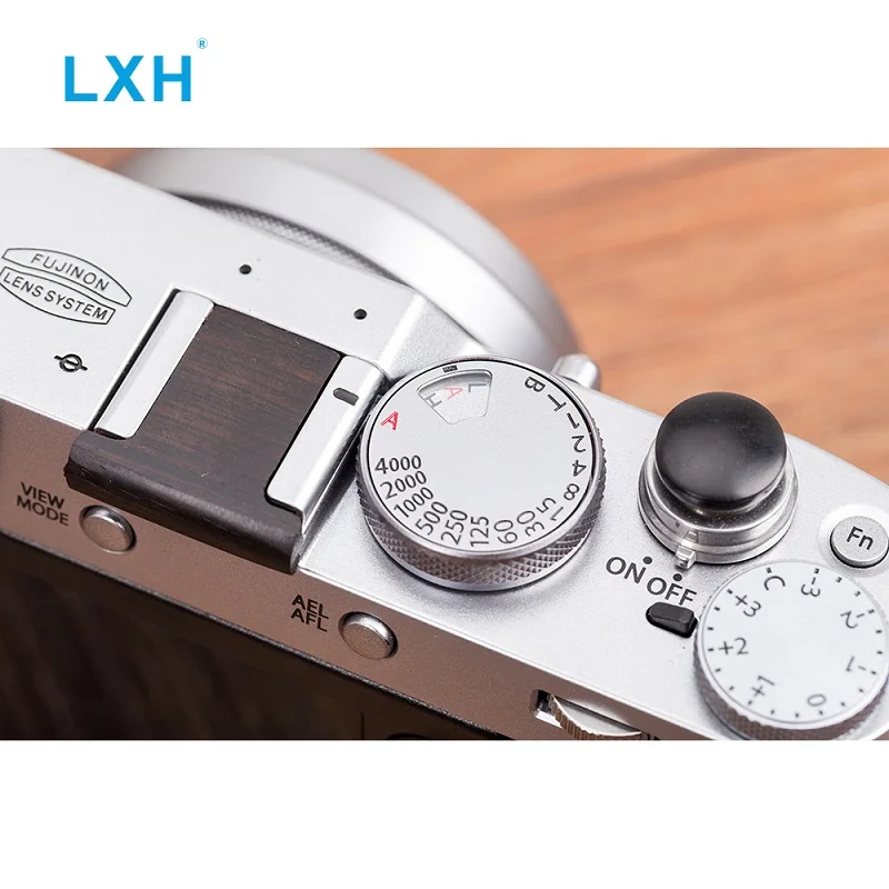 Деревянная кнопка спуска затвора LXH для камеры Fujifilm чехол горячего башмака X100F X T20