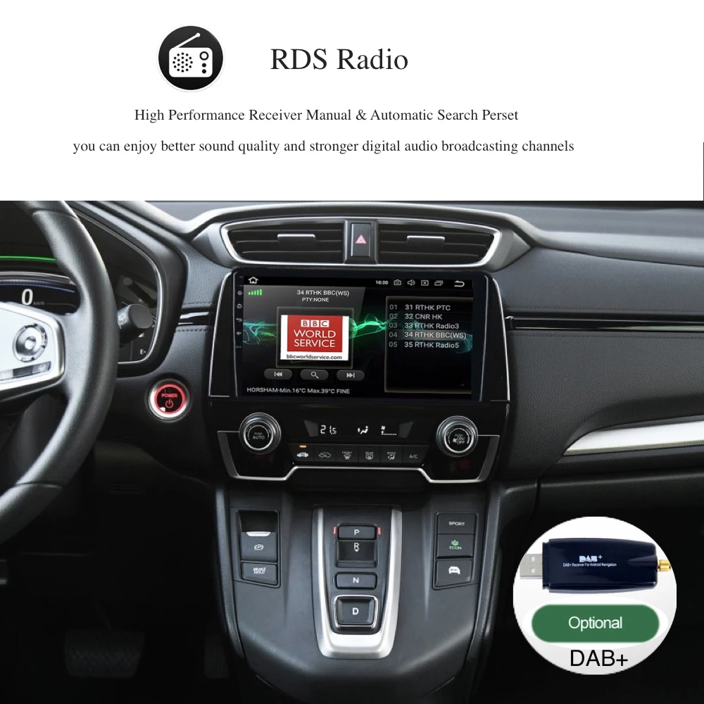 Perfect 9" 2.5D IPS Screen Android 8.0 Car Stereo for Honda CR-V 2018 Multimedia for CRV Built-in GPS Navigation Wifi SWC USB BT carplay 7