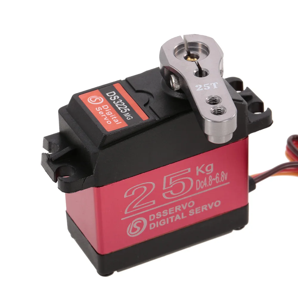 

DS3225 25KG Metal Gear Servo High Torque Waterproof Digital Servo for RC Traxxas HSP baja Car Boat Helicopter Airplane