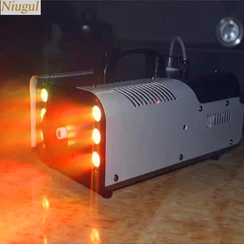 

LED 1500W Fog Machine/Smoke Machine With 6x9W RGB LED Light/Professional Stage Machine DJ/Bar/Disco Home Party LED Stage Fogger