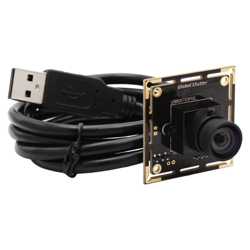 HD Global Shutter USB промышленная веб-камера высокая скорость 60fps 1280*720 Aptina AR0144 USB модуль камеры для Mac Linux Android Windows