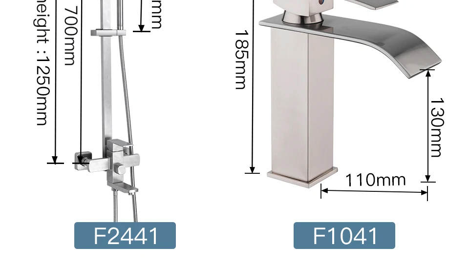 Frap, набор, настенный, из нержавеющей стали, дождевой смеситель для душа, набор, система с раковиной, кран, квадратная душевая головка F2421+ Y10137