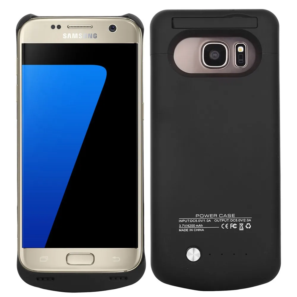 imágenes para Para galaxy s7 g930 casos de la batería 4200 mah cargador de batería externo funda con pata de cabra para samsung galaxy s7 imágenes para Para galaxy s7 g930 casos de la batería 4200 mah cargador de batería externo funda con pata de cabra para samsung galaxy s7