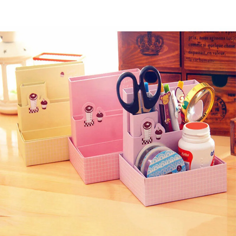 Fashion-Practical-DIY-Paper-Board-Storage-Box-Desk-Decor-Stationery-Makeup-Cosmetic-Organizer-HG99 (2)