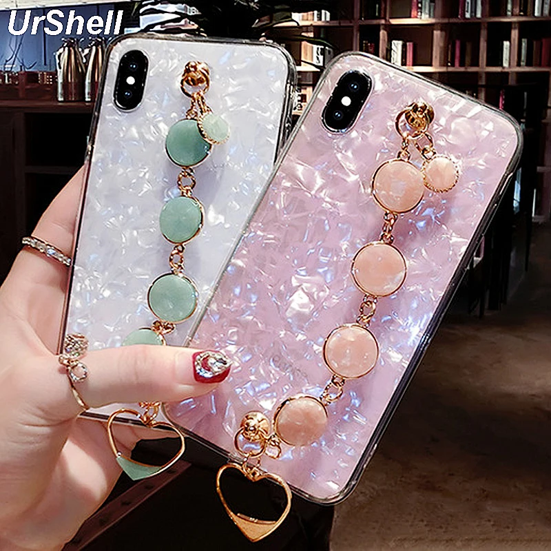 

Soft TPU Phone Case For iPhone 11 Pro Max XR XS MAX X X 8 7 6 6S Plus Cases Diamond Wristband Cover For iPhone 11 Pro Max