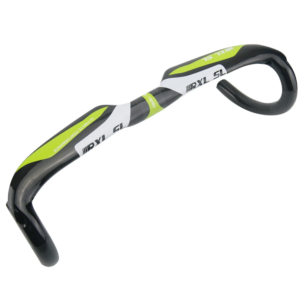 RXL SL Cycling Handlebar Road Bike 31.8mm Bicycle Bent Bar 3K Glossy RedBlueGreen Carbon Handlebars (12)