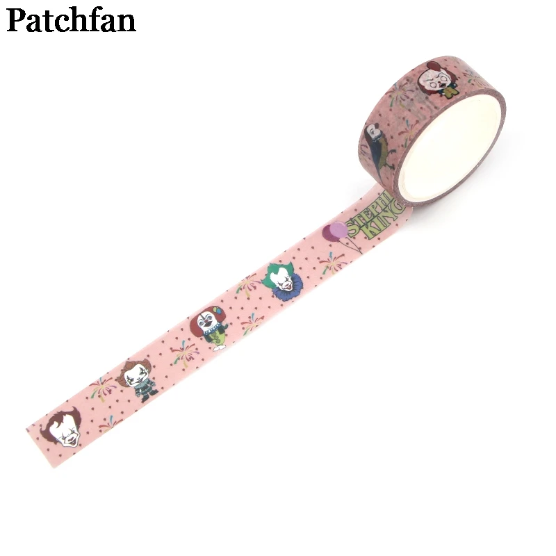 Patchfan Stephen King's It 90s мультипликационный Забавный DIY Скрапбукинг детская Бумага васи маскирующая Лента Печатный шаблон стикер Пастер A2217