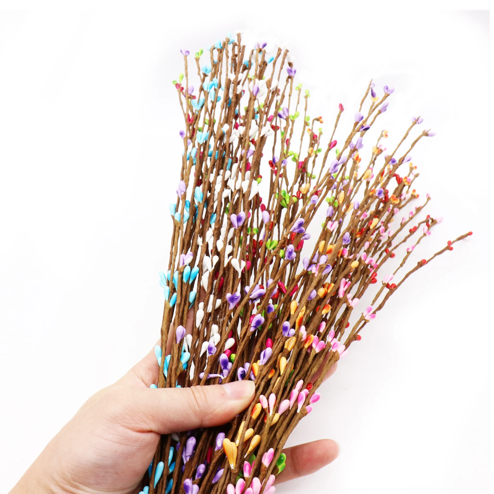10pcs 40cm Artificial Bud Branches Flower Twigs Garland Plant Fake