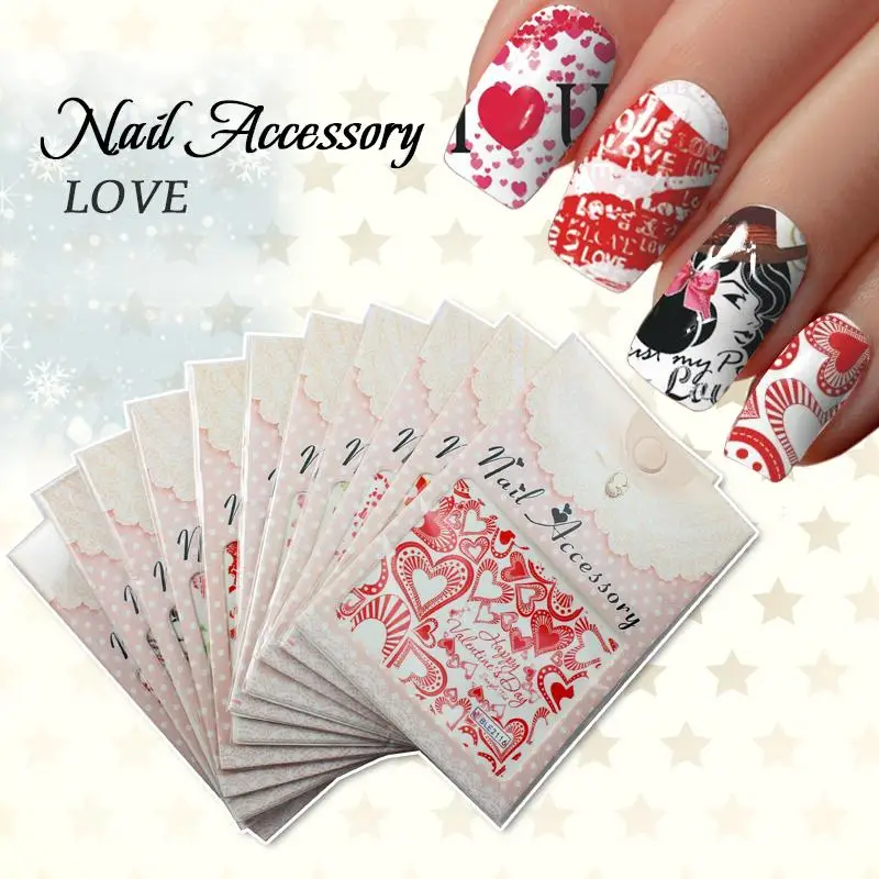 11 шт сексуальные губы красота любовь Герат водяные знаки Переводные 3D наклейки